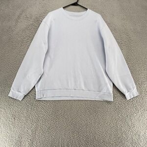 Lululemon‎ Perfectly Oversized Sweatshirt Womens 6/8 Light Blue Crewneck Fleece
